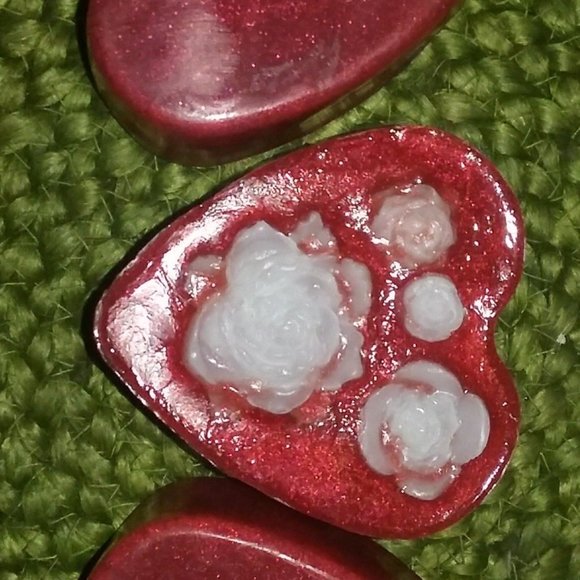 Heart and Rose Homemade All Natural Soap - Picture 2 of 9